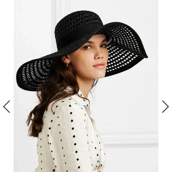 Eugenia Kim Sunny Wide Brim Sun Hat in black display picture 2